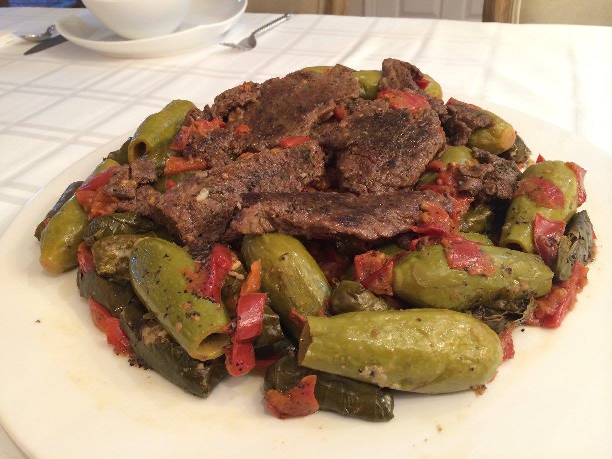 Stuffed Grape Leaves with Zuchinni